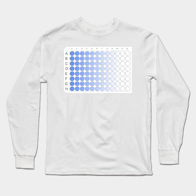 96 Well Plate Microplate Multiwell ELISA Long Sleeve T-Shirt by labstud